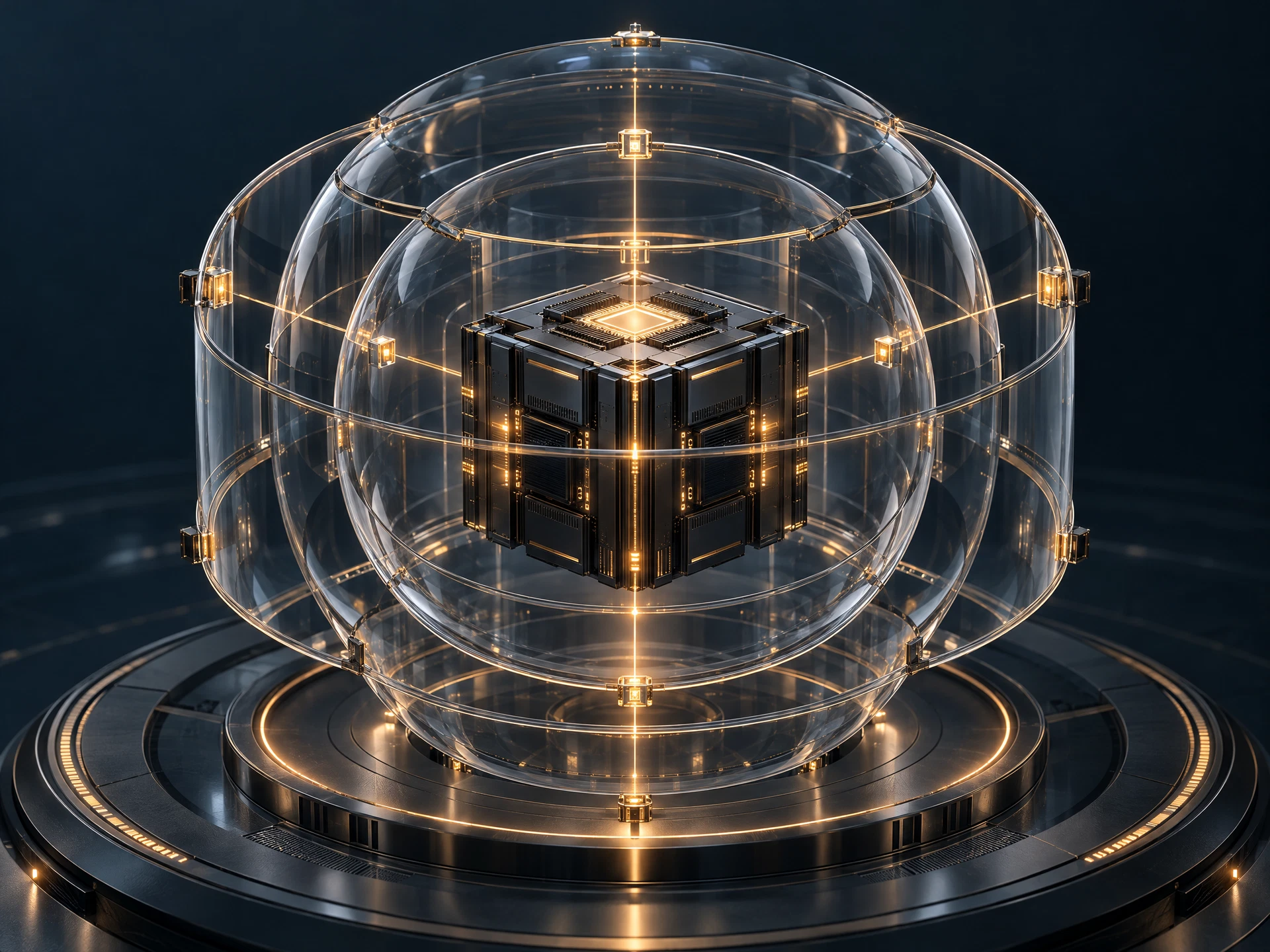 Conceptual compute core protected by layered verification boundaries